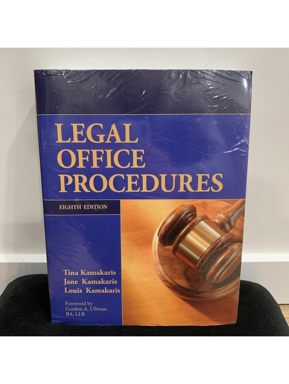 Legal Office Procedures 8th Edition And Workbook Sealed Kamakaris New Owl